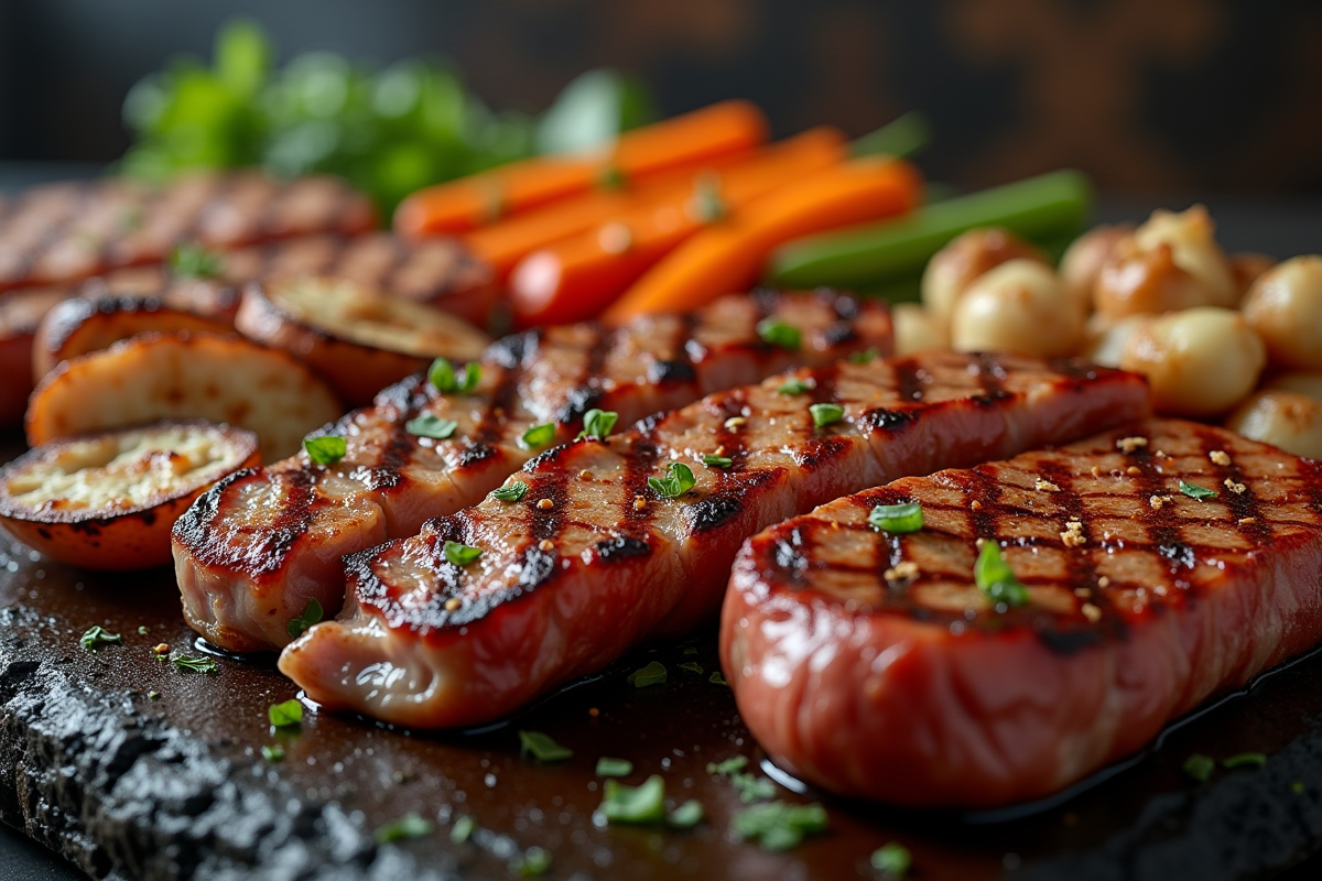 pierrade viande